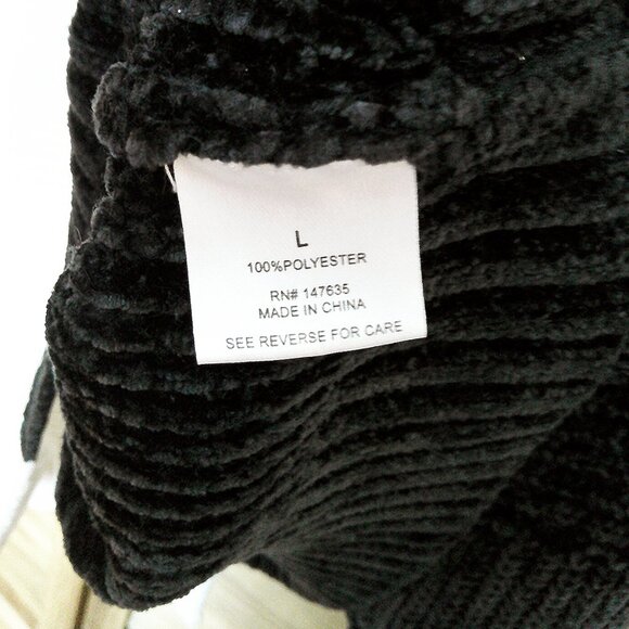 Romeo & Juliet Couture Chenille Knit Colorblock Turtleneck Boxy Sweater Size L - Picture 7 of 13